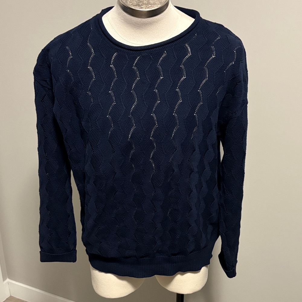 Classic Navy Crewneck Sweater for Men